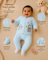 THE LITTLE LOOKERS Baby Winter 5-Piece Set | Soft Cotton Quilted Top, Cap, Bib & 2 Bottoms | Warm Clothing Set for Babies