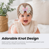 THE LITTLE LOOKERS Baby Turban Cap | Soft Bow Knot Hat for Newborn Boys & Girls (3-18 Months)