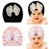 THE LITTLE LOOKERS Baby Turban Cap | Soft Bow Knot Hat for Newborn Boys & Girls (3-18 Months)