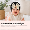THE LITTLE LOOKERS Baby Turban Cap | Soft Bow Knot Hat for Newborn Boys & Girls (3-18 Months)