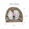 THE LITTLE LOOKERS Baby Turban Cap | Soft Bow Knot Hat for Newborn Boys & Girls (3-18 Months)