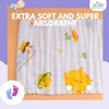 THE LITTLE LOOKERS Hankey for Baby | Face Towels for Newborn Baby Extra Soft Hankies Reusable Napkins for Infants | Cotton Handkerchief for Kids (Prints May Very)