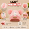 THE LITTLE LOOKERS Baby Winter Wool Cap with Double Pom Pom | Soft Knitted Beanie Hat for Boys & Girls | Warm Stretchable Acrylic Wool Cap for Infants & Toddlers (0-2 Years)