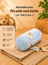 The Little Lookers Feeder Cover Sleeve with Handles | Soft Protective Bottle Holder for Baby Feeding Bottles | Water Proof/Resistant Bottle Cover with Anti-Slip Base | Fits Wide Neck / Philips Avent Bottles 240ml/8oz & 330ml/11oz