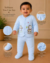 THE LITTLE LOOKERS Baby Winter 5-Piece Set | Soft Cotton Quilted Top, Cap, Bib & 2 Bottoms | Warm Clothing Set for Babies