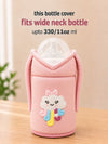 The Little Lookers Feeder Cover Sleeve with Handles | Soft Protective Bottle Holder for Baby Feeding Bottles | Water Proof/Resistant Bottle Cover with Anti-Slip Base | Fits Wide Neck / Philips Avent Bottles 240ml/8oz & 330ml/11oz
