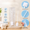 THE LITTLE LOOKERS Baby Oral Cleaner with Soft Gauze Tip | Gentle Mouth Cleaner with Long Handle | Individually Packed
