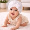 THE LITTLE LOOKERS Baby Turban Cap | Bow Knot Headwear for Newborn Boys & Girls | Soft & Cute Baby Hat | Cap for Babies | Lovely Flower Turban Cap 3-12 Months