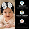 THE LITTLE LOOKERS Baby Turban Cap | Bow Knot Headwear for Newborn Boys & Girls | Soft & Cute Baby Hat | Cap for Babies | Lovely Flower Turban Cap 3-12 Months