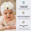 THE LITTLE LOOKERS Baby Turban Cap | Bow Knot Headwear for Newborn Boys & Girls | Soft & Cute Baby Hat | Cap for Babies | Lovely Flower Turban Cap 3-12 Months