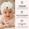 THE LITTLE LOOKERS Baby Turban Cap | Bow Knot Headwear for Newborn Boys & Girls | Soft & Cute Baby Hat | Cap for Babies | Lovely Flower Turban Cap 3-12 Months