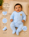 THE LITTLE LOOKERS Baby Winter 5-Piece Set | Soft Cotton Quilted Top, Cap, Bib & 2 Bottoms | Warm Clothing Set for Babies