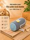 The Little Lookers Feeder Cover Sleeve with Handles | Soft Protective Bottle Holder for Baby Feeding Bottles | Water Proof/Resistant Bottle Cover with Anti-Slip Base | Fits Wide Neck / Philips Avent Bottles 125ml/4oz, 240ml/8oz & 330ml/11oz