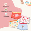 THE LITTLE LOOKERS Underwear for Baby Girl | Cotton Soft and Comfortable Kids Innerwear | Undergarment | Various Cute Patterns | Multicolor (Pack of 4)