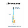 THE LITTLE LOOKERS Cartoon Toothbrush | Soft Bristles for Gentle Clean | Easy To Hold Handle | Manual Toothbrushes for Babies/Kids/Toddlers (Blue)