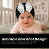 THE LITTLE LOOKERS Baby Turban Cap | Bow Knot Headwear for Newborn Boys & Girls | Soft & Cute Baby Hat | Cap for Babies | Lovely Flower Turban Cap 3-12 Months