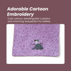 THE LITTLE LOOKERS Microfiber Premium Soft Baby Towel with Cute Embroidery Design | Ultra-Soft & Highly Absorbent | Lightweight & Gentle | Ideal for Newborns & Toddlers (0–2 Years) | Multi-Purpose Use