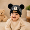 THE LITTLE LOOKERS Baby Winter Wool Cap with Double Pom Pom | Soft Knitted Beanie Hat for Boys & Girls | Warm Stretchable Acrylic Wool Cap for Infants & Toddlers (0-2 Years)