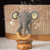 TOYPENTER Baby Rattle for Newborn, Crochet Elephant Rattle/Soft Toys for Newborns/Infants/Kids & Babies