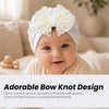 THE LITTLE LOOKERS Baby Turban Cap | Bow Knot Headwear for Newborn Boys & Girls | Soft & Cute Baby Hat | Cap for Babies | Lovely Flower Turban Cap 3-12 Months