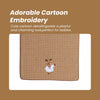 THE LITTLE LOOKERS Microfiber Premium Soft Baby Towel with Cute Embroidery Design | Ultra-Soft & Highly Absorbent | Lightweight & Gentle | Ideal for Newborns & Toddlers (0–2 Years) | Multi-Purpose Use
