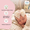 THE LITTLE LOOKERS Baby Hairband | Lace Bow Headbands | Stretchable & Lightweight | Headband for Newborns, Infants & Girls | Soft Elastic Cotton Hair Band