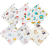 THE LITTLE LOOKERS Hankey for Baby | Face Towels for Newborn Baby Extra Soft Hankies Reusable Napkins for Infants | Cotton Handkerchief for Kids (Prints May Very)