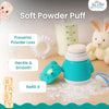 THE LITTLE LOOKERS Portable Baby Skin Care Baby Powder Puff With Box Holder Container For New Born & Kids For Baby Face & Body