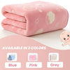 THE LITTLE LOOKERS Zipper Baby Blanket - Soft and Breathable Baby Wrapper, Swaddle for New Born Baby/Infants - Blue