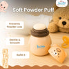 THE LITTLE LOOKERS Portable Baby Skin Care Baby Powder Puff With Box Holder Container For New Born & Kids For Baby Face & Body