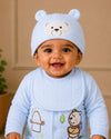THE LITTLE LOOKERS Baby Winter 5-Piece Set | Soft Cotton Quilted Top, Cap, Bib & 2 Bottoms | Warm Clothing Set for Babies