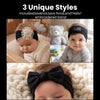 THE LITTLE LOOKERS Baby Hairband | Lace Bow Headbands | Stretchable & Lightweight | Headband Accessory for Newborns, Infants & Girls | Soft Elastic Cotton Hair Band 3 pcs Set (6 Months - 5Years)
