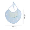 THE LITTLE LOOKERS Strawberry Shaped Baby Bibs with Handkerchief & Tying Robes | Soft Cotton Fabric with PVC on Back | Double Layered for Quick Absorption & Fast Drying (Bib Strawberry, Pack of 6)