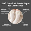 THE LITTLE LOOKERS Socks for Kids | Kid's Compact Cotton Stretch Solid Knee Length Sock | Stylish Socks | No Tightness | Cute Bow Pattern