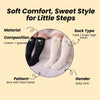 THE LITTLE LOOKERS Socks for Kids | Kid's Compact Cotton Stretch Solid Knee Length Sock | Stylish Socks | No Tightness | Cute Bow Pattern