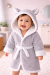 THE LITTLE LOOKERS Bathrobe for Babies | Super Soft & Absorbent | Hooded Bathrobe for Kids | Baby Hooded Bathgown for Newborn & Infant