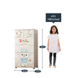 Collapsible Kids Clothing Wardrobe |Owl Print |Portable Waterproof Multipurpose Storage /Adjustable Almirah for Babies