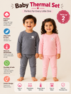 THE LITTLE LOOKERS Kids Woollen Thermal Set – Soft Warm Winter Innerwear for Boys & Girls | Full Sleeve Top & Bottom | Premium Wool Blend Thermals for Kids