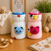 Bottle Covers for Philips Avent/Broad Neck Feeders Soft Plush Stretchable Baby Feeding Bottle Cover with Easy to Hold Strap|Overall Print (Multicolor, Wide Neck 240-330ml/8-11oz)