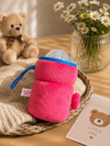 THE LITTLE LOOKERS Bottle Cover for Philips Avent/Wide Neck Feeders Soft Plush Stretchable Baby Feeding Bottle Cover with Easy to Hold Strap (Multicolor, Wide Neck 125ml/4OZ)