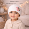 THE LITTLE LOOKERS Baby Turban Cap | Bow Knot Headwear for Newborn Boys & Girls | Soft & Cute Baby Hat | Cap for Babies | Lovely Flower Turban Cap 6 Months - 3 Years