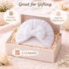 THE LITTLE LOOKERS Baby Turban Cap | Bow Knot Headwear for Newborn Boys & Girls | Soft & Cute Baby Hat | Cap for Babies | Lovely Flower Turban Cap 3-12 Months