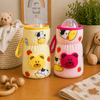 Bottle Covers for Philips Avent/Broad Neck Feeders Soft Plush Stretchable Baby Feeding Bottle Cover with Easy to Hold Strap|Overall Print (Multicolor, Wide Neck 240-330ml/8-11oz)