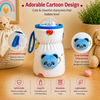 Bottle Covers for Philips Avent/Broad Neck Feeders Soft Plush Stretchable Baby Feeding Bottle Cover with Easy to Hold Strap|Overall Print (Multicolor, Wide Neck 240-330ml/8-11oz)