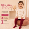 THE LITTLE LOOKERS Baby Girls Glitter Stockings | Soft Stretch Footed Cotton Blend Tights | Breathable, Machine Washable Leggings