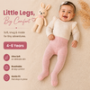 THE LITTLE LOOKERS Baby Girls Glitter Stockings | Soft Stretch Footed Cotton Blend Tights | Breathable, Machine Washable Leggings