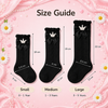 THE LITTLE LOOKERS Socks for Kids | Kid's Compact Cotton Stretch Solid Knee Length Sock | Stylish Socks | No Tightness | Cute Bow Pattern