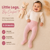 THE LITTLE LOOKERS Baby Girls Glitter Stockings | Soft Stretch Footed Cotton Blend Tights | Breathable, Machine Washable Leggings