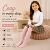 THE LITTLE LOOKERS Baby Girls Glitter Stockings | Soft Stretch Footed Cotton Blend Tights | Breathable, Machine Washable Leggings