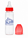 The Little Lookers Anti-Colic Glass Feeding Bottle with Silicone Sleeve | High Borosilicate Glass | BPA Free | Ultra Soft Flow Control Nipple | Leak-Proof Cap | Microwave & Dishwasher Safe | 0+ Months ( Pack of 2)